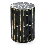 Дизайнерские приставной столик с инкрустацией Mandika Bone Inlay Stool варинант исполнения - 3 | Loft Concept в Твери