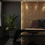 Гипсовая 3D панель с принтографией PM-08 варинант исполнения - 1 | Loft Concept в Твери