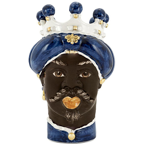 Ваза Vase Moro Man Medium New Dark Blue