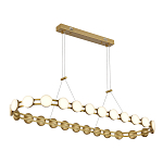 Люстра овальная с круглыми светодиодными источниками света Maxine Light варинант исполнения - 5 | Loft Concept в Твери