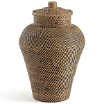 Плетеная корзина из ротанга и бамбука Wicker Vase Basket варинант исполнения - 1 | Loft Concept в Твери