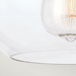 Потолочный светильник с шарообразным плафоном из прозрачного стекла Feiss варинант исполнения - 4 | Loft Concept в Твери