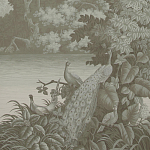 Обои ручная роспись Le Brésil Crystal Grey варинант исполнения - 1 | Loft Concept в Твери