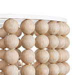 Люстра в форме цилиндра с вставками из деревянных бусин Wooden Beads варинант исполнения - 3 | Loft Concept в Твери