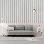 Стол приставной с овальными элементами бело-бежевого цвета NUN SIDE TABLE WHITE LIGHT MOCHA варинант исполнения - 2 | Loft Concept в Твери