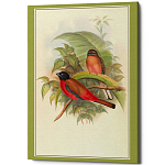 Постер на холсте с изображением птиц Blooming Birds Poster варинант исполнения - 7 | Loft Concept в Твери