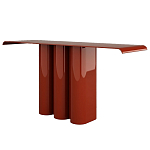 Консоль красная с цилиндрическим основанием Giorgio варинант исполнения - 1 | Loft Concept в Твери