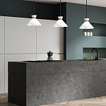 Подвесной светильник с белым стеклянным конусным плафоном Alora Mood варинант исполнения - 7 | Loft Concept в Твери