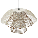 Подвесной светильник Beige Gold Mesh Lampshade Hanging Lamp варинант исполнения - 4 | Loft Concept в Твери