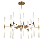 Люстра подвесная с 20-ю цилиндрическими матовыми плафонами Delta Light варинант исполнения - 1 | Loft Concept в Твери