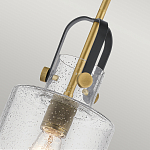 Подвесной светильник с цилиндрическим плафоном из прозрачного стекла с пузырьками Kichler варинант исполнения - 4 | Loft Concept в Твери