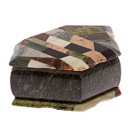 Шкатулка для украшений с мозаикой из натуральных камней Stone Casket варинант исполнения - 2 | Loft Concept в Твери