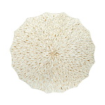 Стол кофейный с отделкой раковинами устриц Coastal Charm варинант исполнения - 3 | Loft Concept в Твери