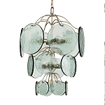 Люстра с каскадом из круглых декоративных элементов Discs of Light варинант исполнения - 2 | Loft Concept в Твери