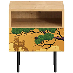 Прикроватная тумба с изображением на ящике Elise Nightstand варинант исполнения - 5 | Loft Concept в Твери