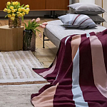 Плед из хлопка с геометрическим рисунком Elan Stripe Addison варинант исполнения - 6 | Loft Concept в Твери