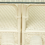 Комплект обеденный из ротанга Eloise grand white варинант исполнения - 14 | Loft Concept в Твери