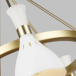 Люстра с 5-ю плафонами в форме песочных часов с узкими перфорированными отверстиями Feiss варинант исполнения - 9 | Loft Concept в Твери