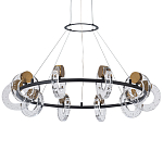 Кольцевая люстра с круглыми стеклянными плафонами в виде колец Olympe Glass Chandelier варинант исполнения - 1 | Loft Concept в Твери