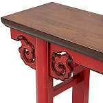 Деревянная консоль в китайском стиле красная Tang Console Table варинант исполнения - 3 | Loft Concept в Твери