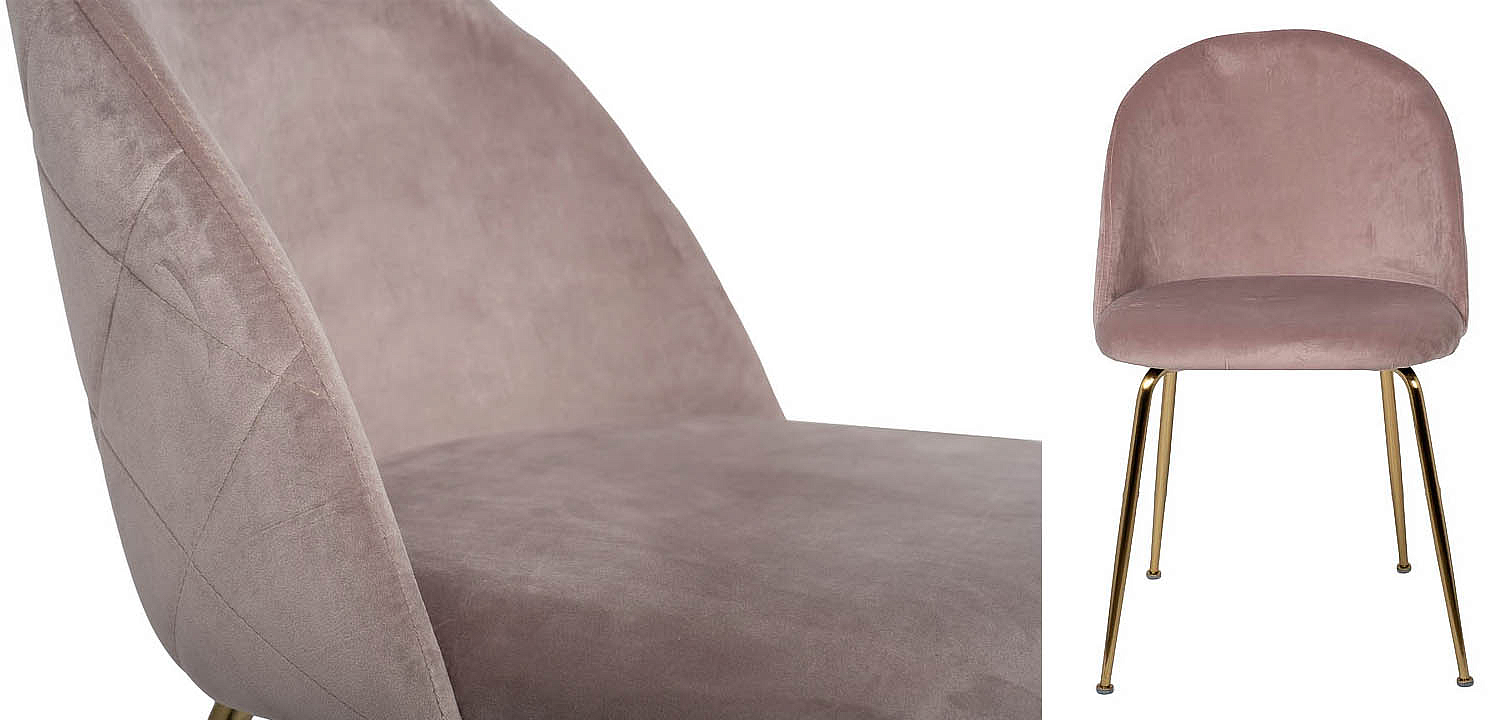 Стул Sadler Chair pink velor Стул Sadler Chair pink velor - Loft-Concept в Твери