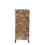 Торшер из перламутра на металлическом каркасе Indonesian Tower 2 варинант исполнения - 2 | Loft Concept в Твери