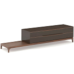 ТВ-тумба  из орехового дерева Marco Wooden TV Stand варинант исполнения - 4 | Loft Concept в Твери