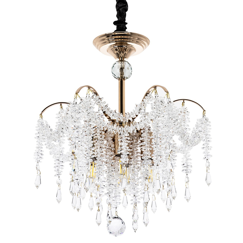 Люстра с хрустальными подвесками Crystal Classic Fairytree Chandelier 8 Золотой Прозрачное Стекло Люстра с хрустальными подвесками Crystal Classic Fairytree Chandelier 8 Золотой Прозрачное Стекло в Твери | Loft Concept