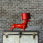 Настольная лампа COLLECTION OF DOGS с абажуром Такса варинант исполнения - 2 | Loft Concept в Твери