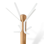 Вешалка с квадратным основанием и 4-мя белыми металлическими крючками Industrial Metal Rust варинант исполнения - 2 | Loft Concept в Твери