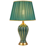 Настольная лампа с абажуром Celestina Green  Gold Lampshade Table Lamp варинант исполнения - 1 | Loft Concept в Твери