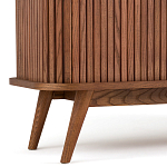 ТВ-тумба с двумя раздвижными дверцами Toinette Brown TV Stand варинант исполнения - 6 | Loft Concept в Твери