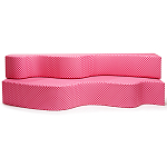 Дизайнерский модульный диван волнистой формы с цветным принтом Poltronova Superonda Sofa варинант исполнения - 1 | Loft Concept в Твери