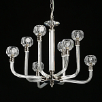Люстра с 8-ю лампами и гранеными стеклянными плафонами Prism Gala варинант исполнения - 4 | Loft Concept в Твери