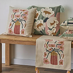 Подушка с цветочным принтом Blooming Elegance Rose варинант исполнения - 7 | Loft Concept в Твери