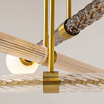 Люстра со стеклянными вставками Helios варинант исполнения - 4 | Loft Concept в Твери