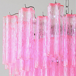 Элитная Люстра Textured Glass Pink Chandelier Ярко Розовое стекло варинант исполнения - 2 | Loft Concept в Твери