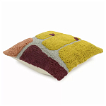 Чехол на подушку с рисунком горчичного цвета Elan Textured варинант исполнения - 3 | Loft Concept в Твери