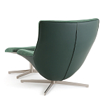 Кресло вращающееся с подставкой для ног зеленое Verdante варинант исполнения - 4 | Loft Concept в Твери