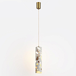 Подвесной светильник с цилиндрическим белым бетонным плафоном Terrazzo Light варинант исполнения - 2 | Loft Concept в Твери