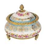 Шкатулка фарфоровая с цветочной росписью Eden Garden варинант исполнения - 1 | Loft Concept в Твери