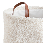 Корзина для белья из ткани букле Boucle Organizers Round варинант исполнения - 2 | Loft Concept в Твери