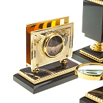 Настольный письменный набор из яшмы и долерита в подарочной упаковке Manager Organizer варинант исполнения - 8 | Loft Concept в Твери