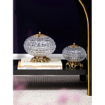 Конфетница из прозрачного рельефного стекла Eden Garden варинант исполнения - 11 | Loft Concept в Твери