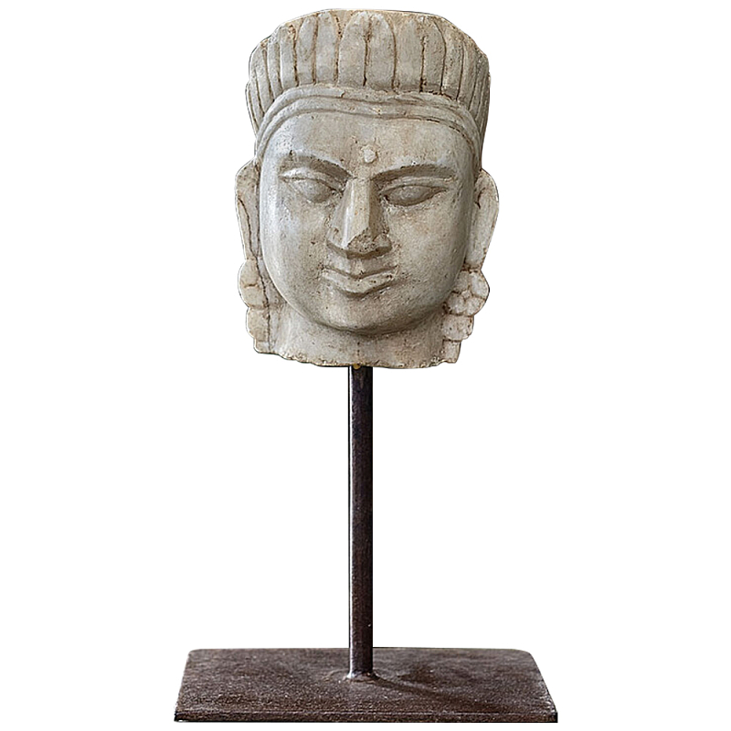 Декоративная статуэтка из мрамора Indian Tribal Chief Statuette Бежевый Декоративная статуэтка из мрамора Indian Tribal Chief Statuette Бежевый в Твери | Loft Concept