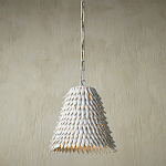 Подвесной светильник белый металлический в форме купола White Natural Lines варинант исполнения - 2 | Loft Concept в Твери