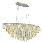 Люстра с подвесками в форме капель на серебристом каркасе Raindrop варинант исполнения - 5 | Loft Concept в Твери