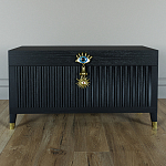 Большой дизайнерский Сундук Elsa Dreams Black варинант исполнения - 1 | Loft Concept в Твери