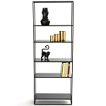 Металлический стеллаж Menzie Black Wide Metal Rack варинант исполнения - 2 | Loft Concept в Твери