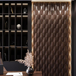 Гипсовая 3D панель с принтографией PM-36 варинант исполнения - 1 | Loft Concept в Твери